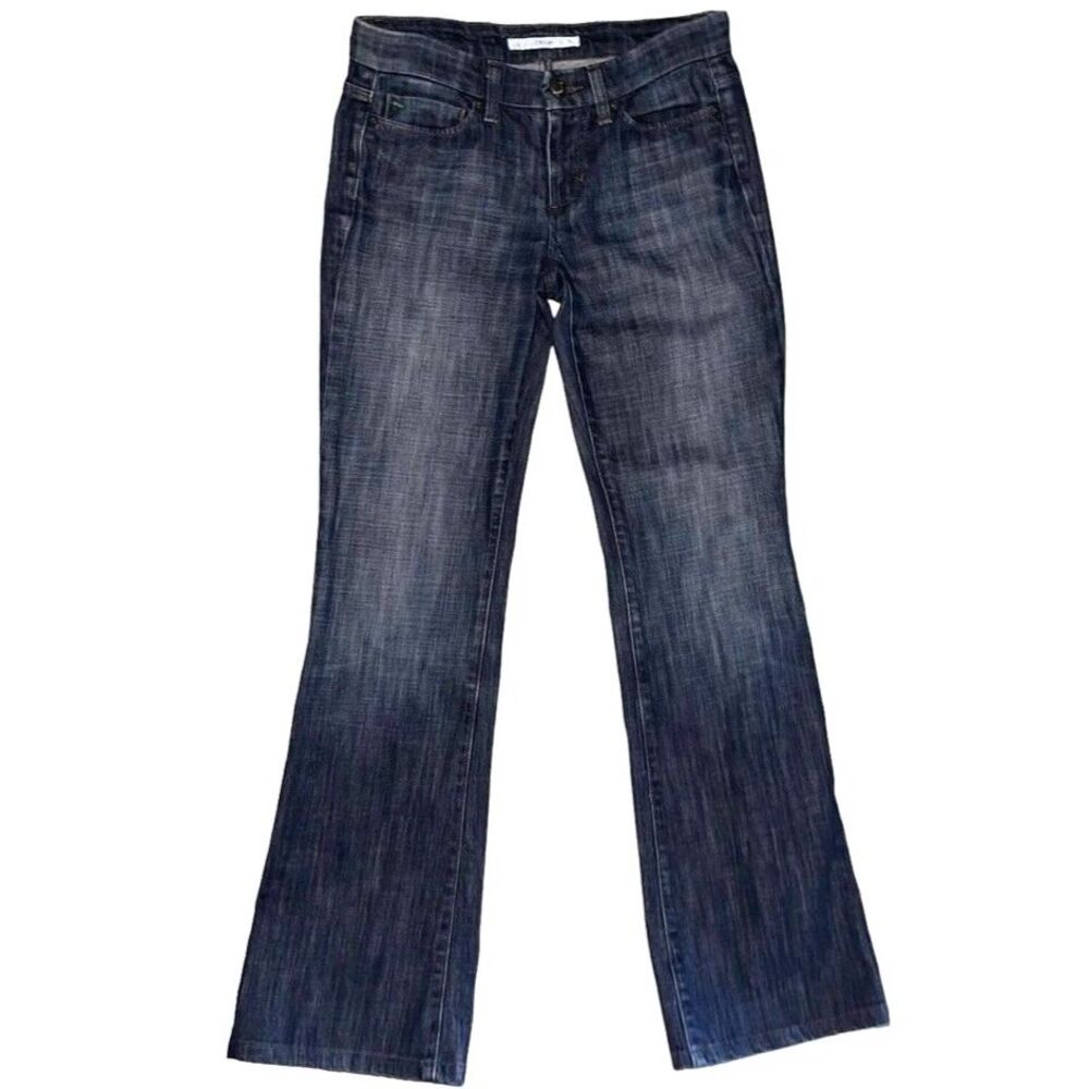 Joes 90s Western Bootcut Jeans Size 27 Dark Blue Wash 8" Low Rise Y2K Boho Rodeo